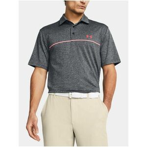 Tmavosivé športové tričko Under Armour UA Playoff 3.0 Stripe Polo vyobraziť