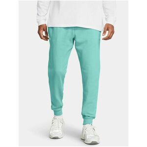 Tyrkysové tepláky Under Armour UA Rival Fleece Joggers vyobraziť