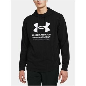 Čierna športová mikina Under Armour UA Rival Terry Graphic Hood vyobraziť