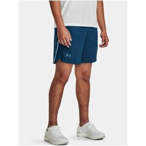 Tmavomodré športové kraťasy Under Armour UA LAUNCH 7'' GRAPHIC SHORT vyobraziť