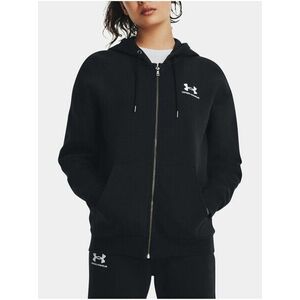 Čierna mikina Under Armour Essential Fleece FZ vyobraziť