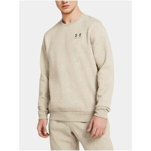 Svetlo hnedá mikina Under Armour UA Essential Fleece Crew vyobraziť