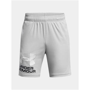 Svetlosivé športové kraťasy Under Armour UA Tech Logo Shorts vyobraziť