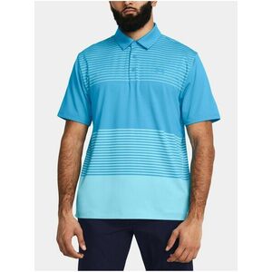 Svetlomodré športové tričko Under Armour UA Playoff 3.0 Stripe Polo vyobraziť