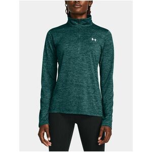 Tmavozelené športové tričko Under Armour Tech 1/2 Zip-Twist vyobraziť