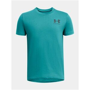 Petrolejové tričko Under Armour UA B SPORTSTYLE LEFT CHEST SS vyobraziť