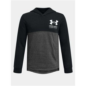 Čierna športová mikina Under Armour UA Boys Rival Terry Hoodie vyobraziť