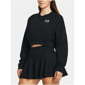 Čierna športová mikina Under Armour UA Rival Terry OS Crop Crw vyobraziť