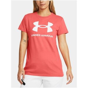 Koralové športové tričko Under Armour UA W SPORTSTYLE LOGO SS vyobraziť