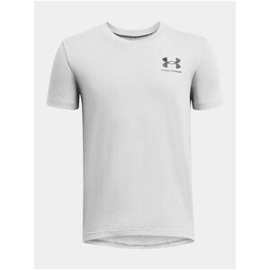 Svetlosivé tričko Under Armour UA B SPORTSTYLE LEFT CHEST SS vyobraziť