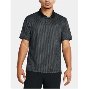 Čierne vzorované športové polo tričko Under Armour UA Perf 3.0 Printed Polo vyobraziť