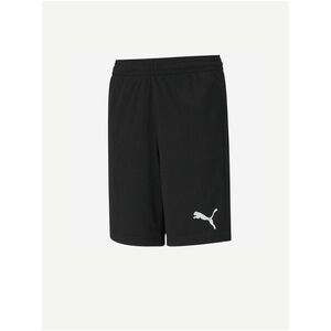 Čierne chlapčenské športové kraťasy Puma Active Interlock Shorts vyobraziť