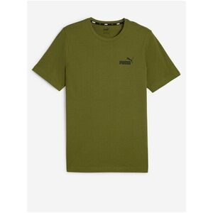 Khaki pánske tričko Puma ESS Small Logo Tee vyobraziť