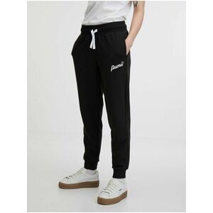 Čierne dámske tepláky Puma ESS+ Script Pants TR vyobraziť