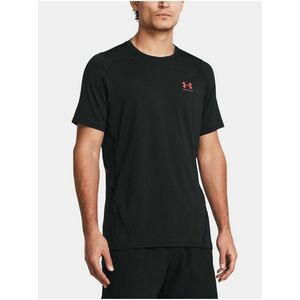 Čierne športové tričko Under Armour UA HG Armour Ftd Graphic SS vyobraziť