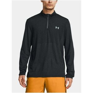 Tmavosivé športové tričko Under Armour UA SEAMLESS STRIDE 1/4 ZIP vyobraziť