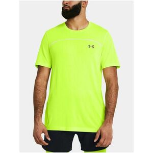 Žlté športové tričko Under Armour UA Rush Seamless Wordmark SS vyobraziť