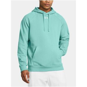 Tyrkysová mikina Under Armour UA Rival Fleece Hoodie vyobraziť