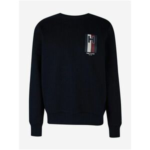 Tmavomodrá pánska mikina Tommy Hilfiger Emblem Crewneck vyobraziť