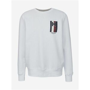 Biela pánska mikina Tommy Hilfiger Emblem Crewneck vyobraziť