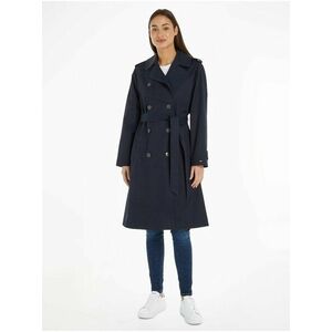 Tmavomodrý dámsky trenčkot Tommy Hilfiger Cotton Classic Trench vyobraziť