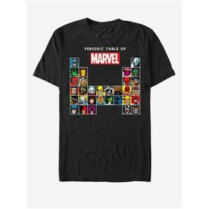 Čierne unisex tričko ZOOT.Fan Marvel Periodic Marvel vyobraziť