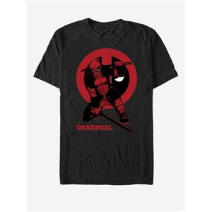 Čierne unisex tričko Marvel Samurai Deadpool vyobraziť