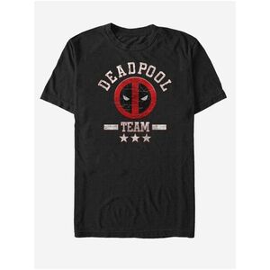 Čierne unisex tričko Marvel Deadpool Team Stuff vyobraziť