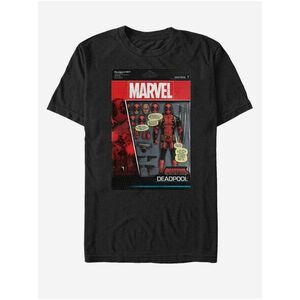 Čierne unisex tričko Marvel DeadPool Toy Soldier vyobraziť