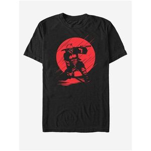 Čierne unisex tričko Marvel Silhouette Deadpool vyobraziť