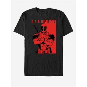 Čierne unisex tričko Marvel Deadpool Police vyobraziť