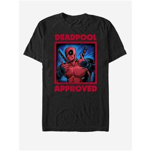 Čierne unisex tričko Marvel Deadpool Approved vyobraziť