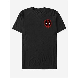 Čierne unisex tričko Marvel Deadpool SplatterIcon - Pocket vyobraziť