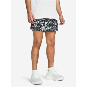 Bielo-čierne pánske športové kraťasy Under Armour 5'' PRINT SHORTS vyobraziť