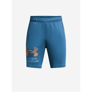 Modré chlapčenské športové kraťasy Under Armour UA Tech Logo Shorts vyobraziť