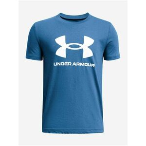 Petrolejové chlapčenské tričko Under Armour UA B Sportstyle Logo SS vyobraziť