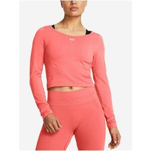 Ružový dámsky športový crop top Under Armour UA Vanish Seamless LS vyobraziť