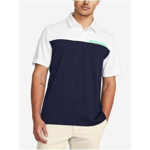 Tmavomodré pánske polo tričko Under Armour UA T2G Color Block Polo vyobraziť