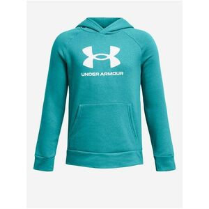 Tyrkysová chlapčenská mikina Under Armour UA Rival Fleece BL Hoodie vyobraziť