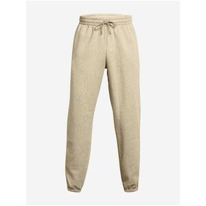 Béžové pánske tepláky Under Armour UA Essential Flc Puddle Pant vyobraziť