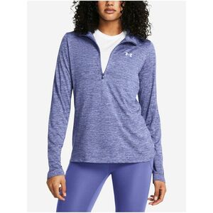 Fialová dámska melírovaná športová mikina Under Armour Tech 1/2 Zip- Twist vyobraziť