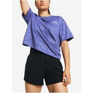 Fialové dámske športové tričko Under Armour Vanish Energy Emboss Crop SS vyobraziť