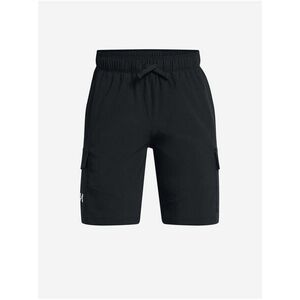 Čierne chlapčenské športové kraťasy Under Armour UA Pennant Woven Cargo Short vyobraziť