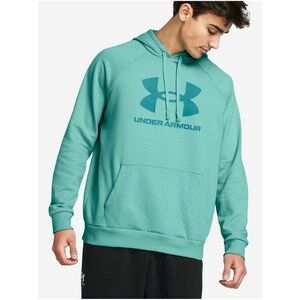 Tyrkysová pánska mikina Under Armour UA Rival Fleece Logo HD vyobraziť