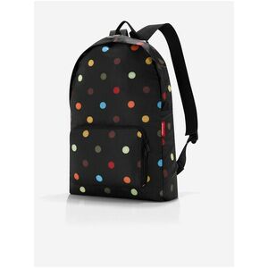 Čierny dámsky skladací batoh s bodkami Reisenthel Mini Maxi Rucksack Dots vyobraziť