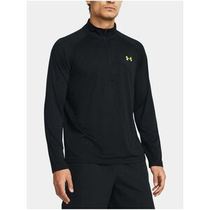 Čierne pánske športové tričko Under Armour UA Tech 2.0 1/2 Zip vyobraziť