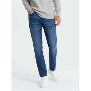 Modré pánske slim fit rifle Ombre Clothing vyobraziť