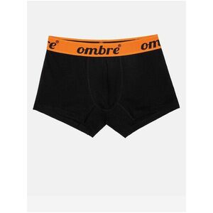 Oranžovo-čierne pánske boxerky Ombre Clothing vyobraziť