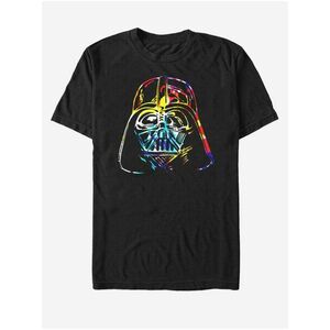 Čierne unisex tričko Star Wars Groovy Vader vyobraziť