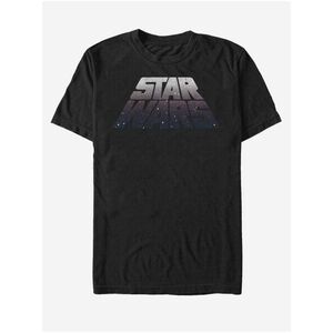 Čierne unisex tričko Star Wars Perspective Logo vyobraziť